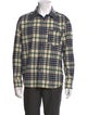 A.P.C. Plaid Print Collar Polo Shirt