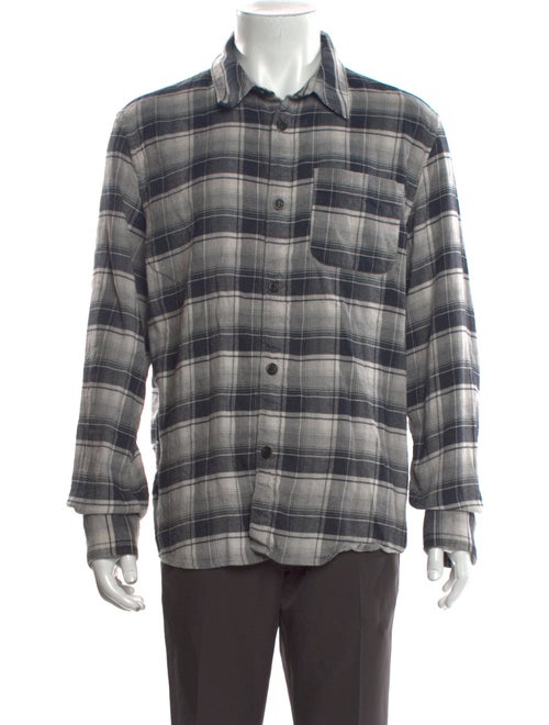 A.P.C. Plaid Print Long Sleeve Shirt