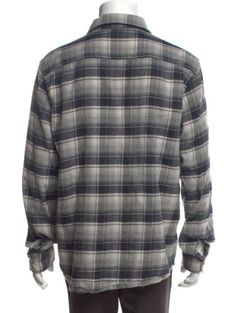 A.P.C. Plaid Print Long Sleeve Shirt