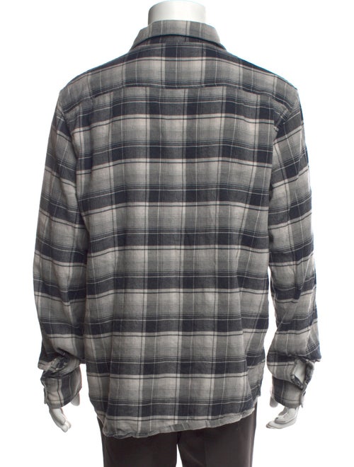 A.P.C. Plaid Print Long Sleeve Shirt