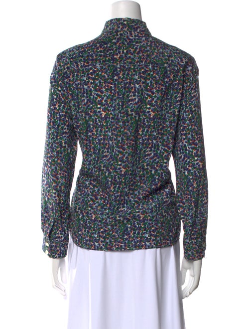A.P.C. Silk Printed Button-Up Top