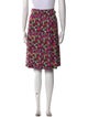 A.P.C. Floral Print Knee-Length Skirt