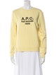 A.P.C. Graphic Print Crew Neck Sweatshirt