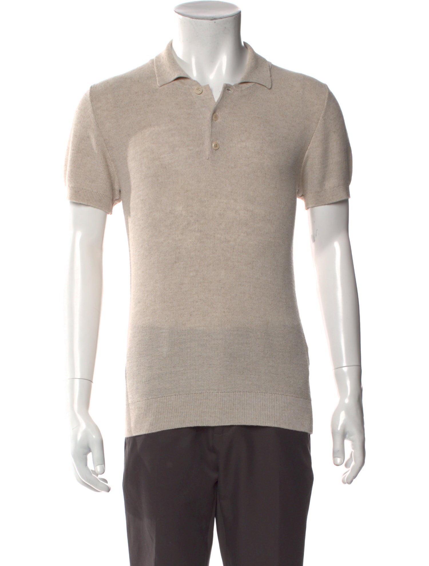 A.P.C. V-Neck Short Sleeve Polo Shirt