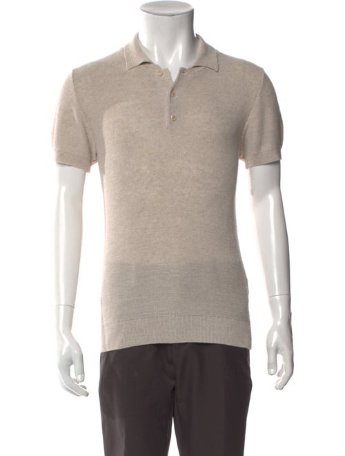 A.P.C. V-Neck Short Sleeve Polo Shirt