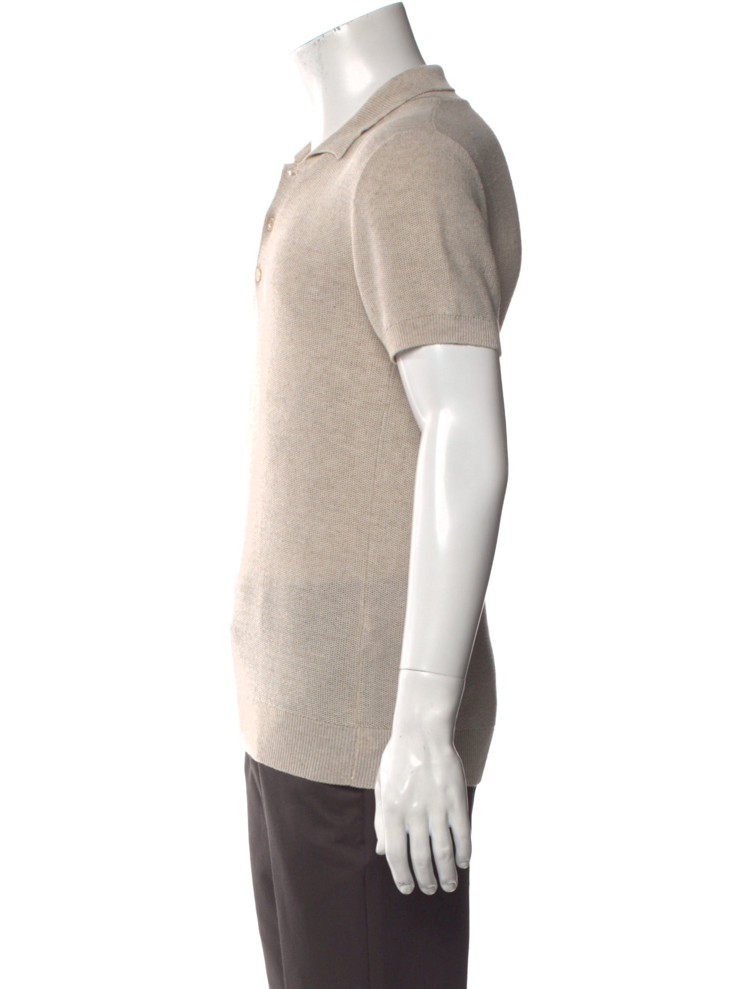 A.P.C. V-Neck Short Sleeve Polo Shirt