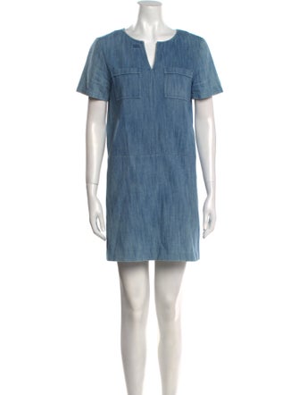 A.P.C. V-Neck Mini Dress