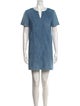 A.P.C. V-Neck Mini Dress