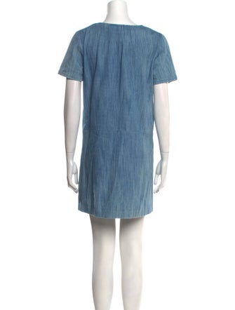 A.P.C. V-Neck Mini Dress