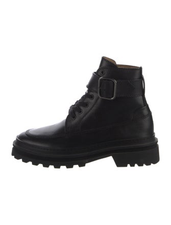A.P.C. Leather Combat Boots