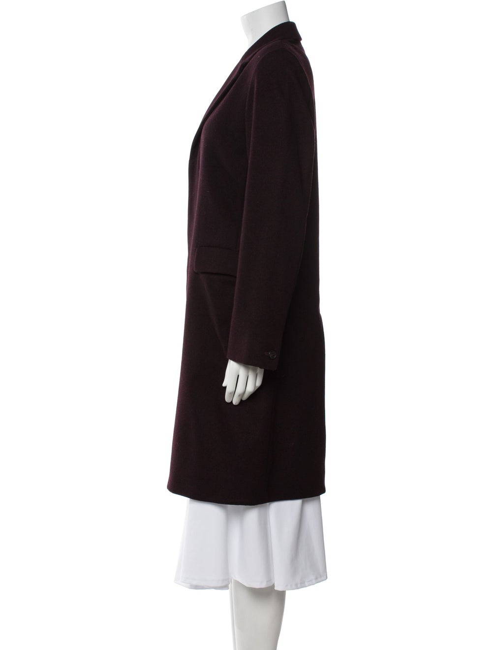 A.P.C. A.p.c. Wool Coat Burgundy Pointed Collar K… - image 2