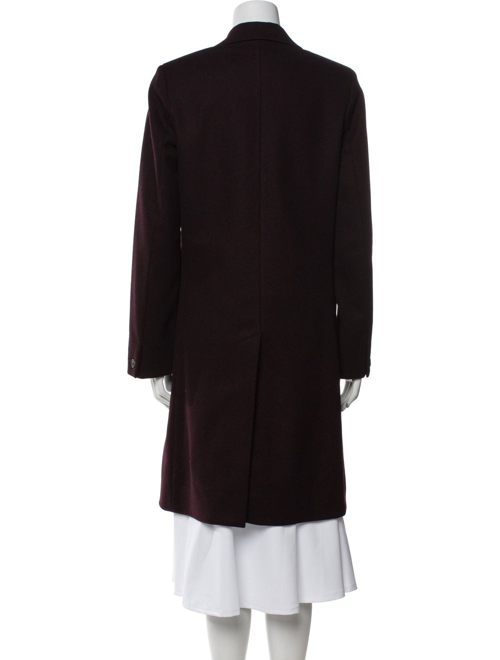 A.P.C. A.p.c. Wool Coat Burgundy Pointed Collar K… - image 3