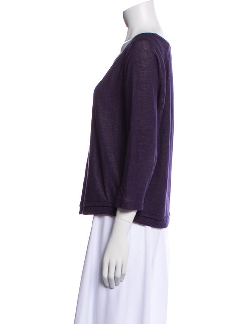 A.P.C. Scoop Neck Three-Quarter Sleeve Top