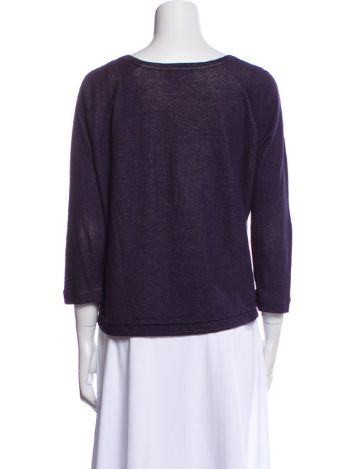 A.P.C. Scoop Neck Three-Quarter Sleeve Top