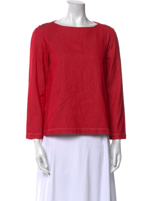 A.P.C. Bateau Neckline Three-Quarter Sleeve Sweatshirt