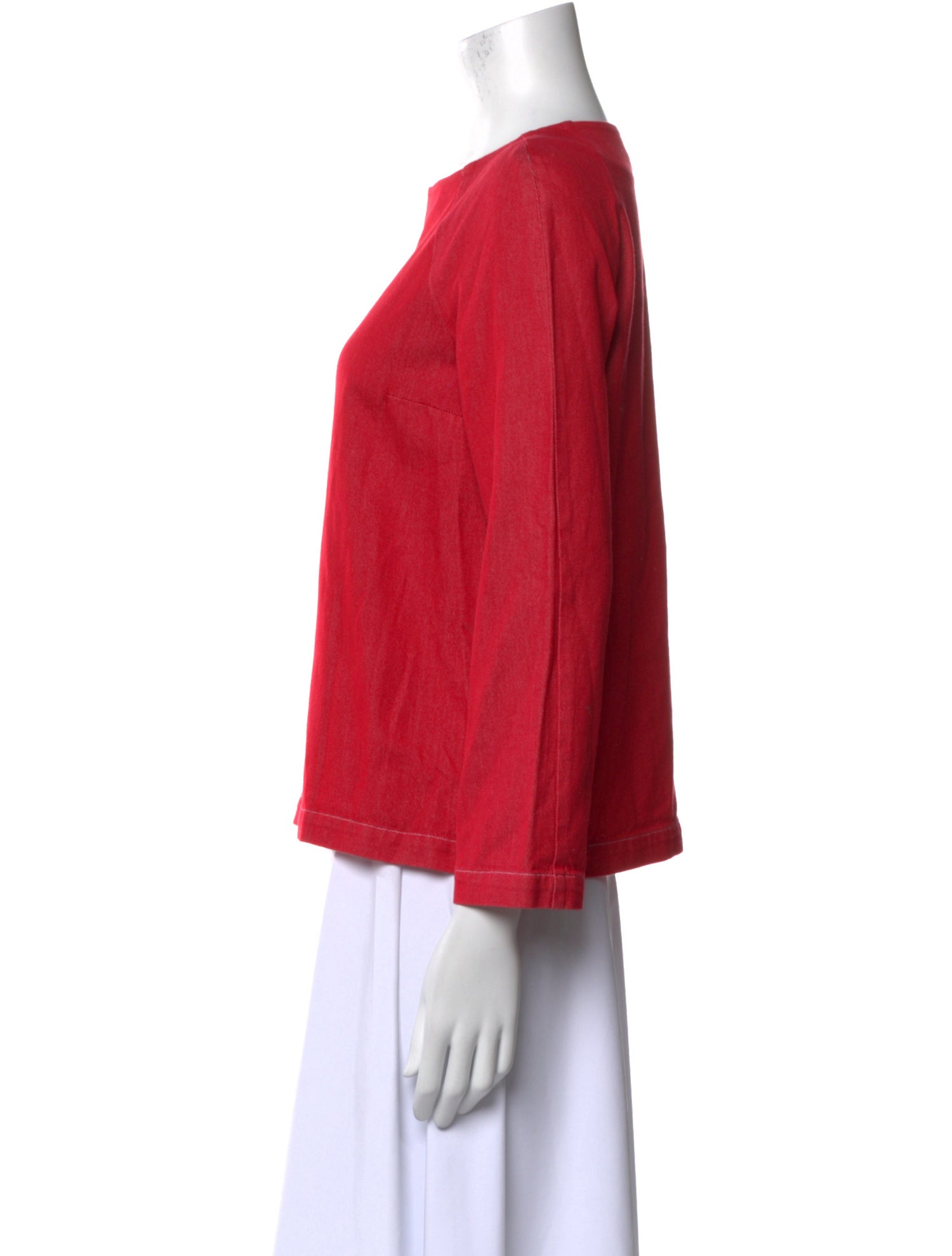 A.P.C. Bateau Neckline Three-Quarter Sleeve Sweatshirt