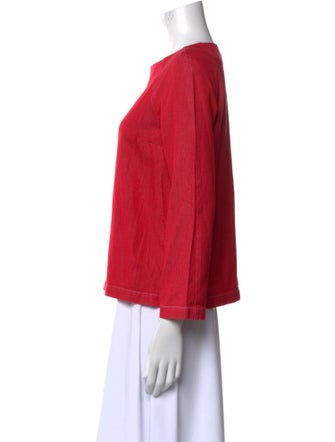 A.P.C. Bateau Neckline Three-Quarter Sleeve Sweatshirt