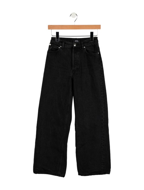 A.P.C. Mid-Rise Wide Leg Jeans