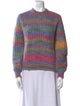 A.P.C. Colorblock Pattern Crew Neck Sweater