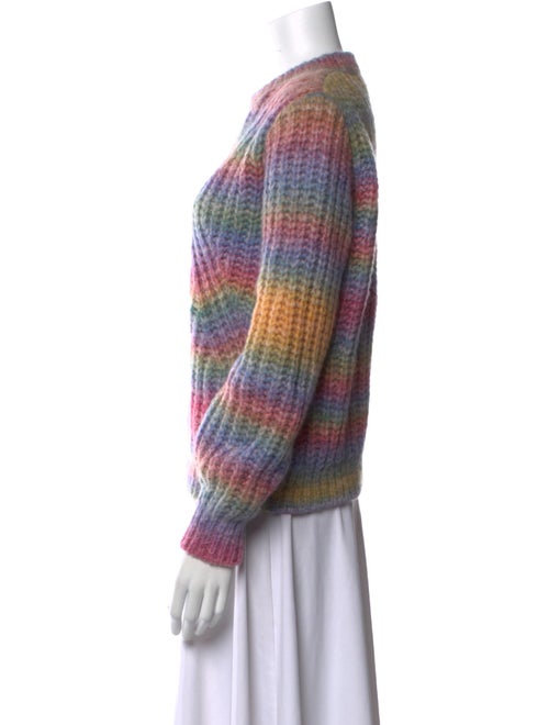 A.P.C. Colorblock Pattern Crew Neck Sweater