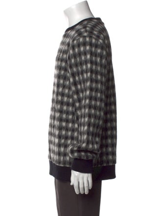 A.P.C. Plaid Print Crew Neck Pullover