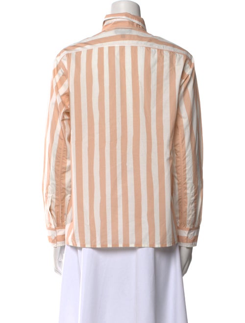 A.P.C. Striped Long Sleeve Button-Up Top