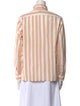 A.P.C. Striped Long Sleeve Button-Up Top