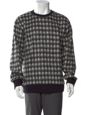 A.P.C. Plaid Print Crew Neck Pullover