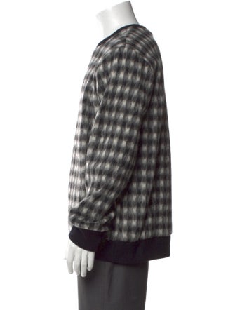 A.P.C. Plaid Print Crew Neck Pullover