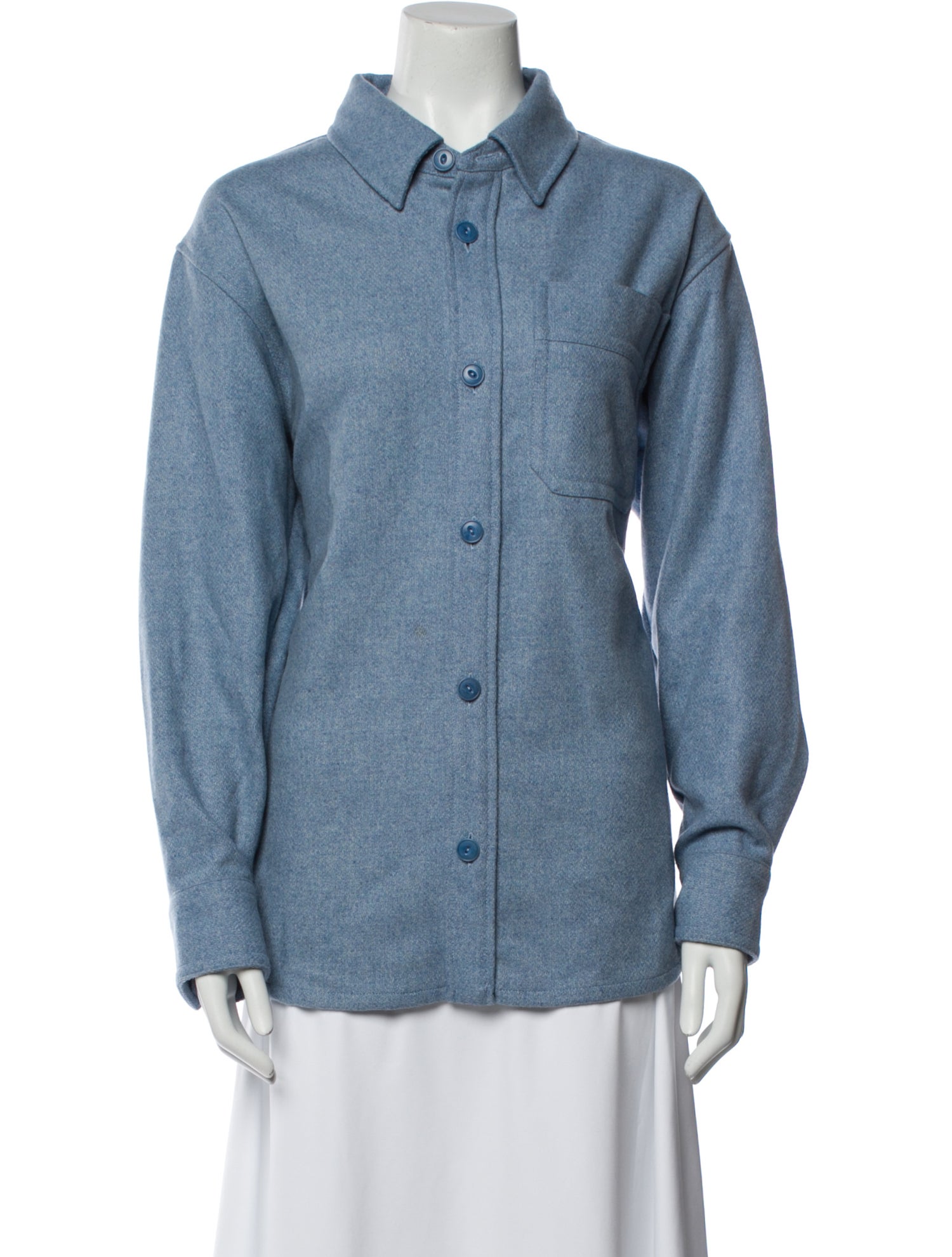 A.P.C. Long Sleeve Button-Up Top