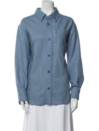 A.P.C. Long Sleeve Button-Up Top