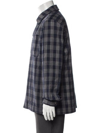 A.P.C. Plaid Print Trucker Jacket