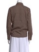 A.P.C. Striped Long Sleeve Button-Up Top