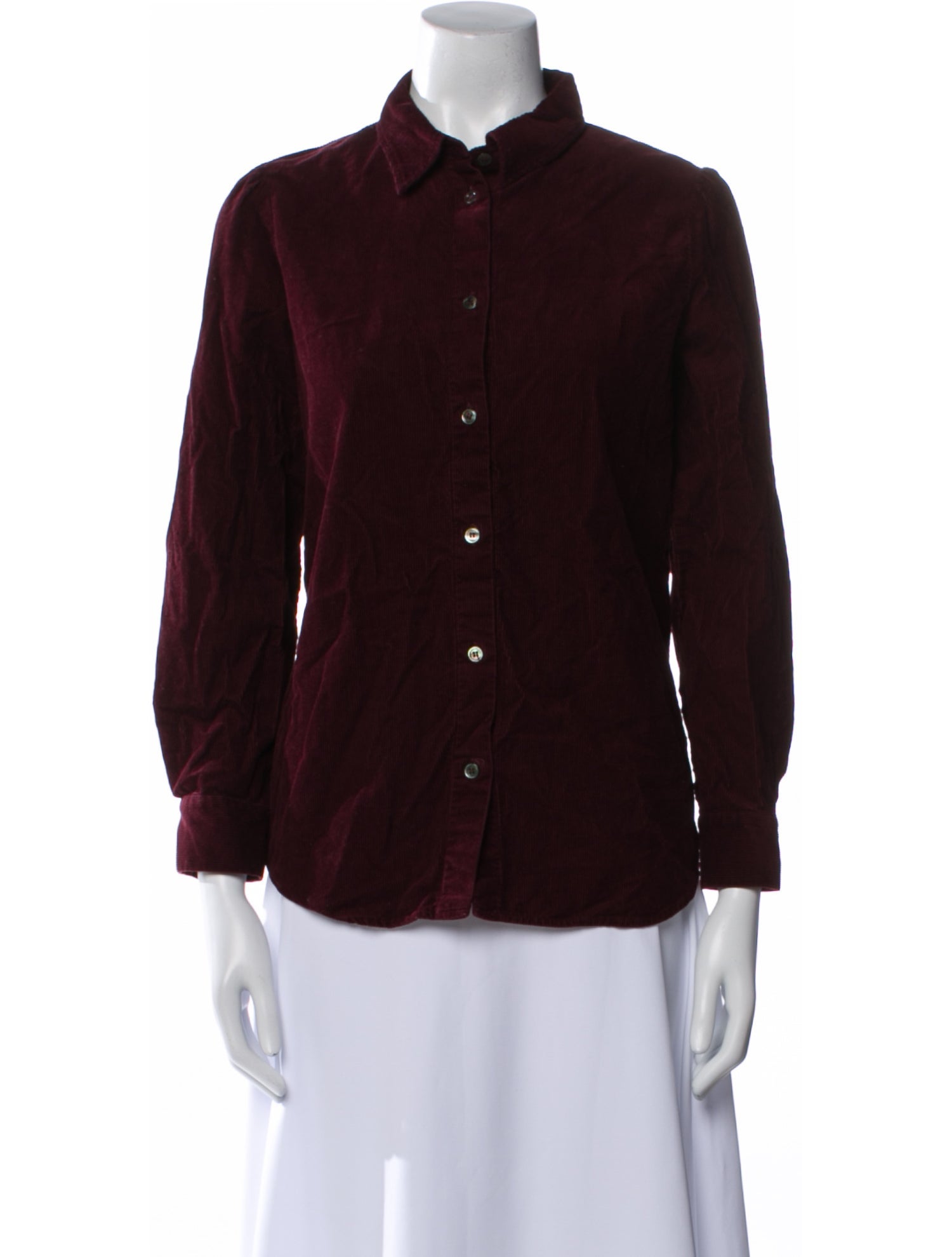 A.P.C. Long Sleeve Button-Up Top