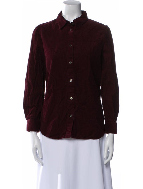 A.P.C. Long Sleeve Button-Up Top