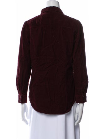 A.P.C. Long Sleeve Button-Up Top