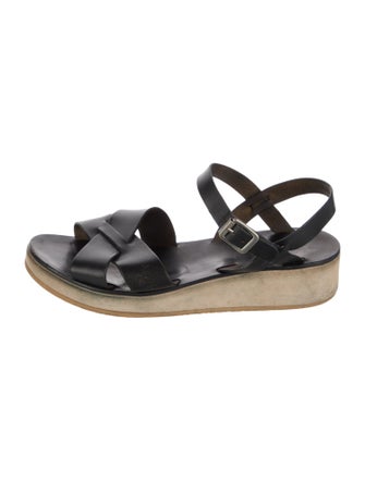 A.P.C. Leather Slingback Sandals