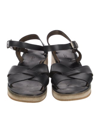A.P.C. Leather Slingback Sandals