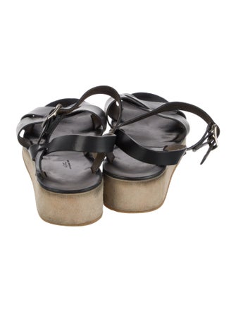 A.P.C. Leather Slingback Sandals