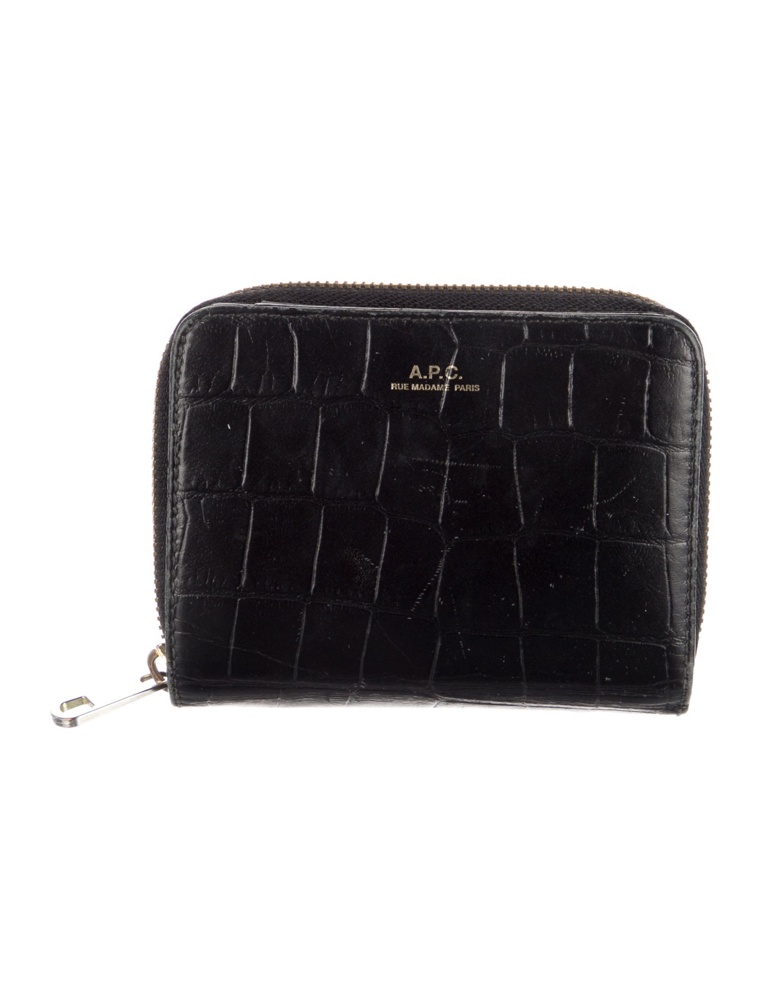 A.P.C. Embossed Leather Compact Wallet