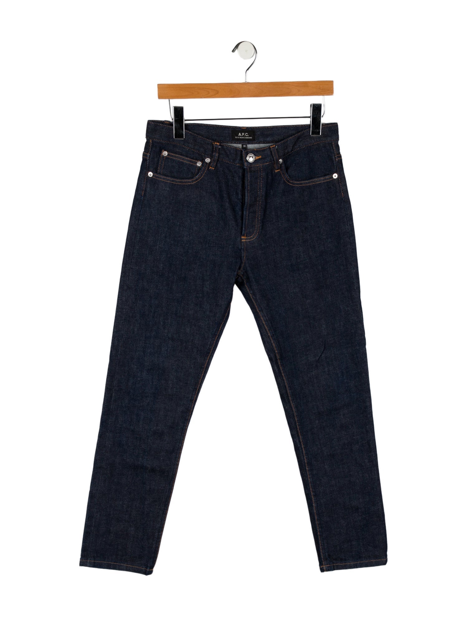 A.P.C. High-Rise Straight Leg Jeans