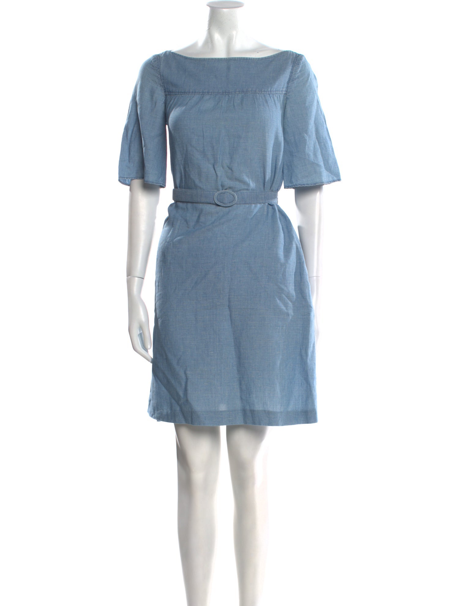 A.P.C. Bateau Neckline Mini Dress