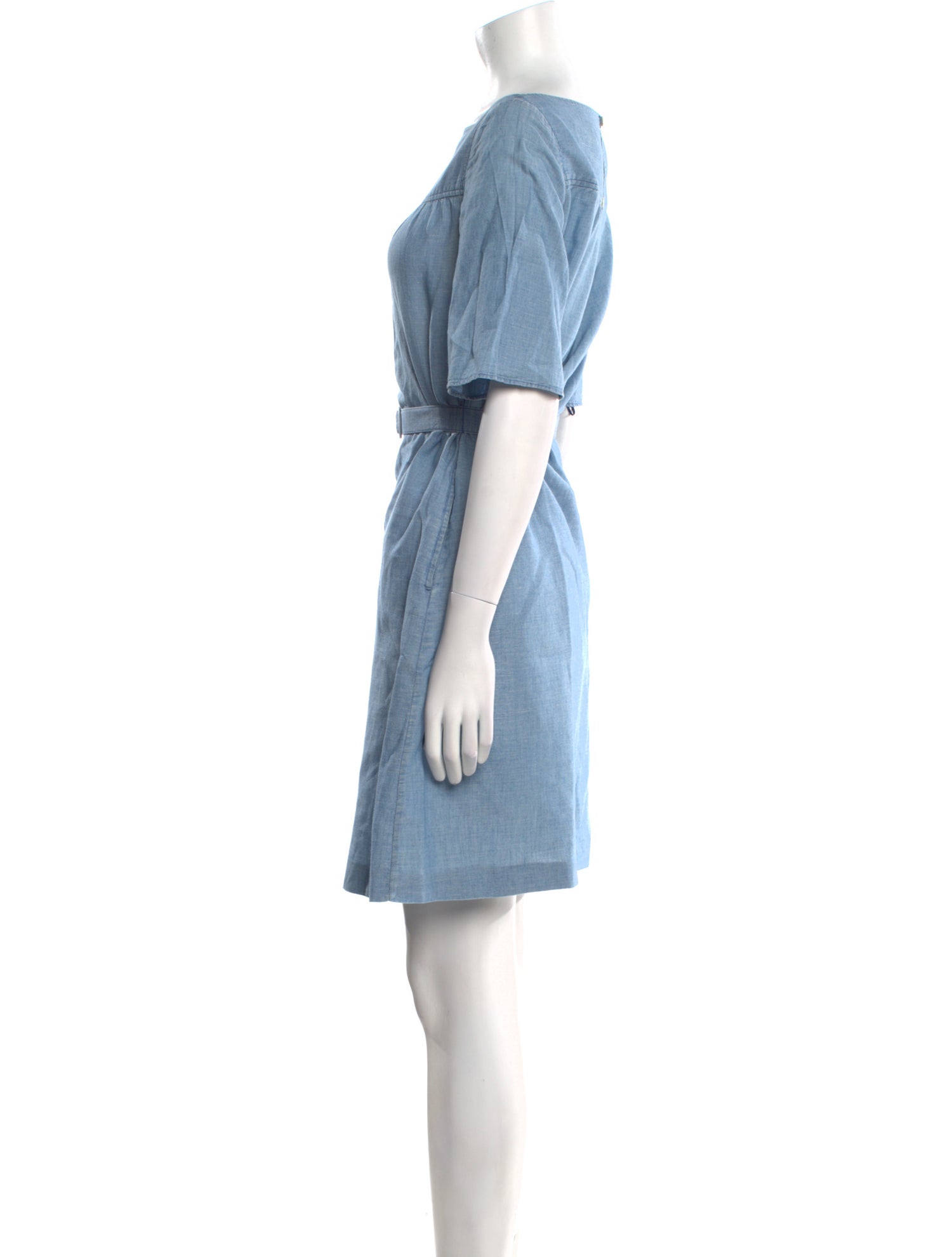 A.P.C. Bateau Neckline Mini Dress