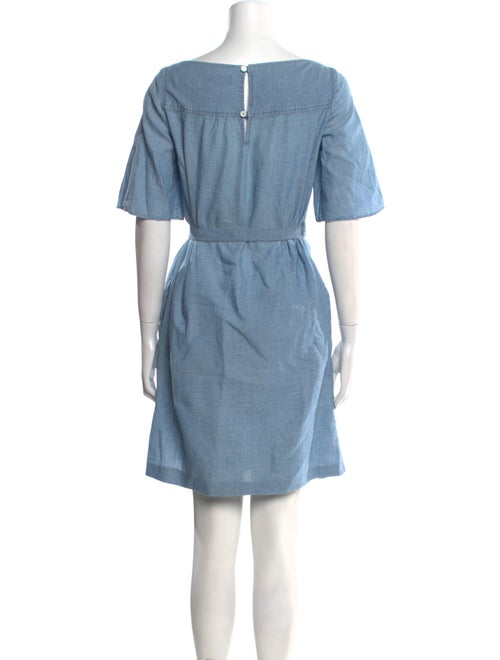 A.P.C. Bateau Neckline Mini Dress