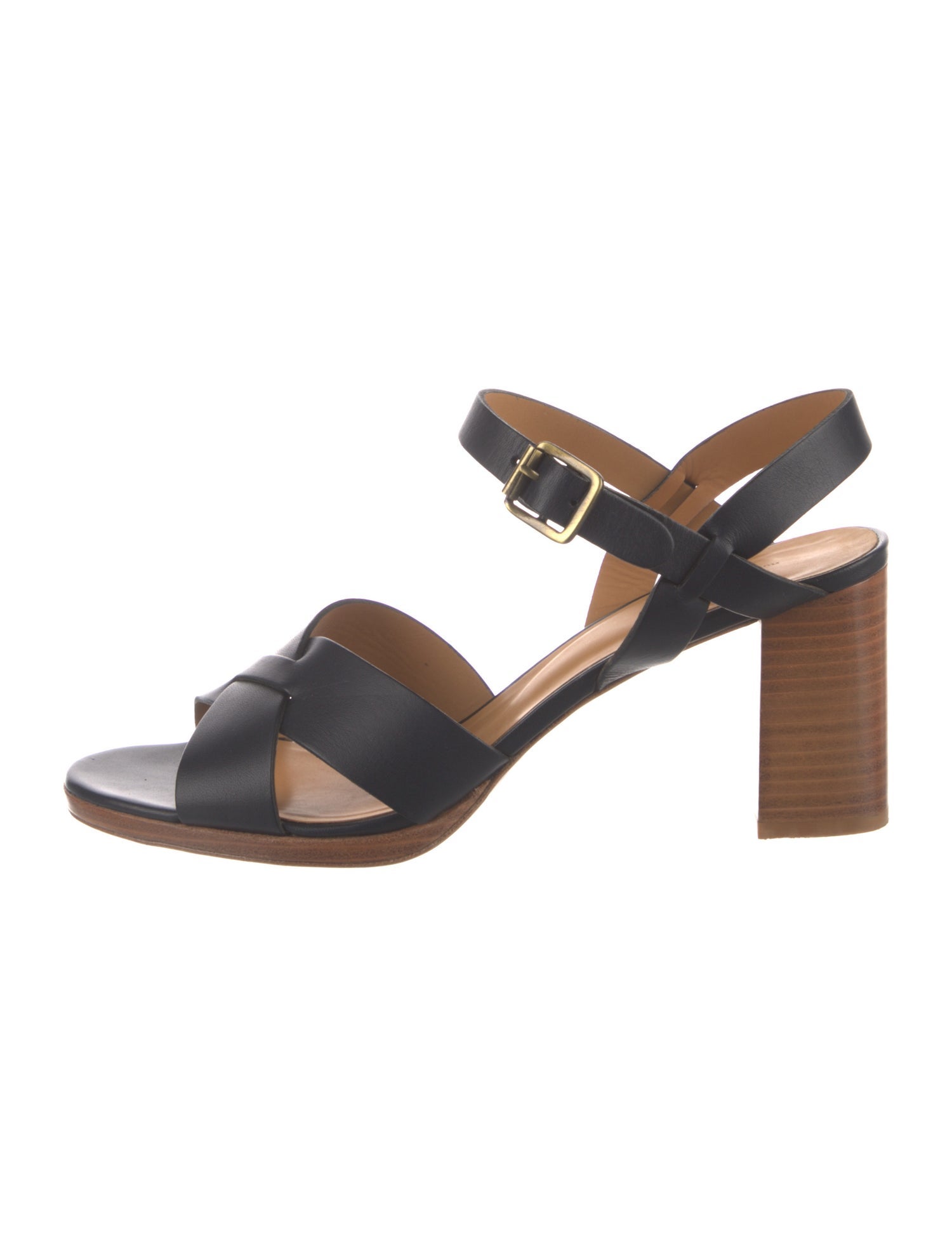 A.P.C. Leather Slingback Sandals