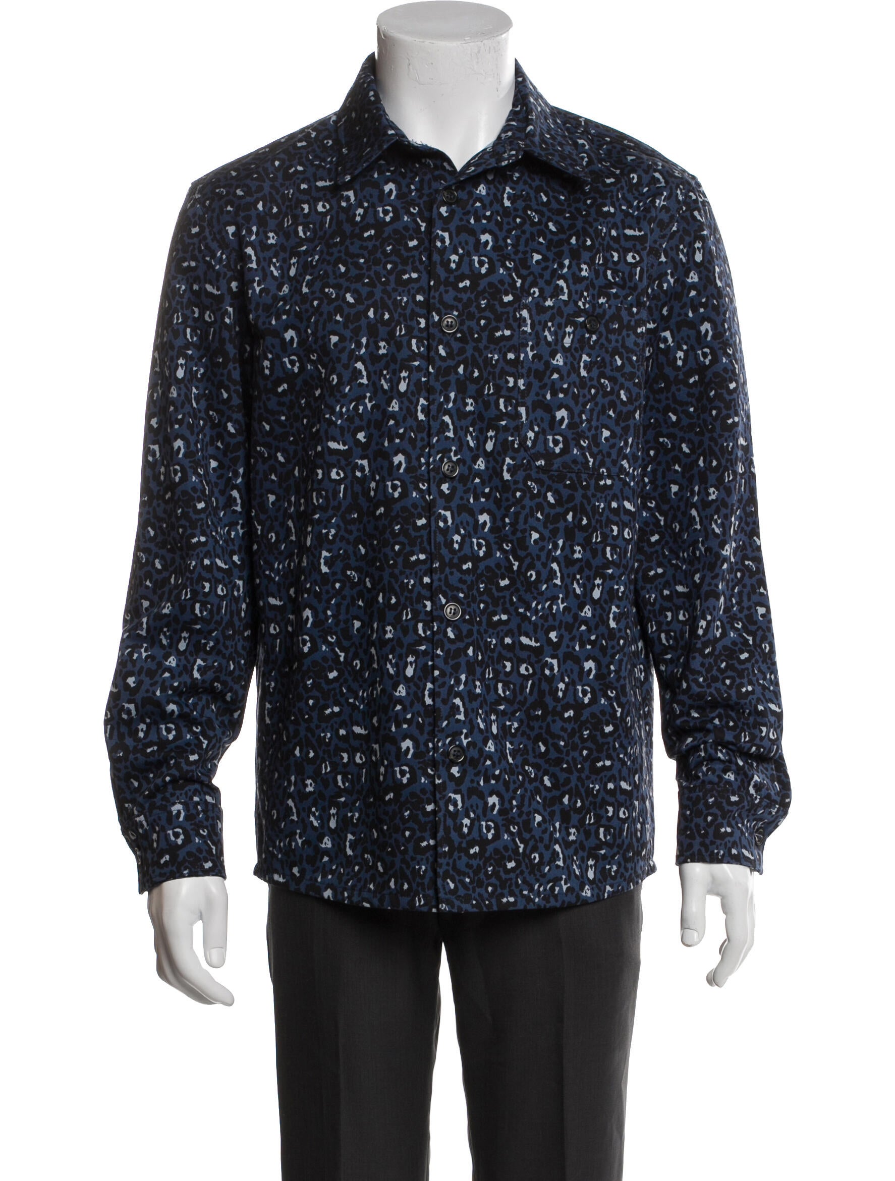 A.P.C. Animal Print Long Sleeve Shirt