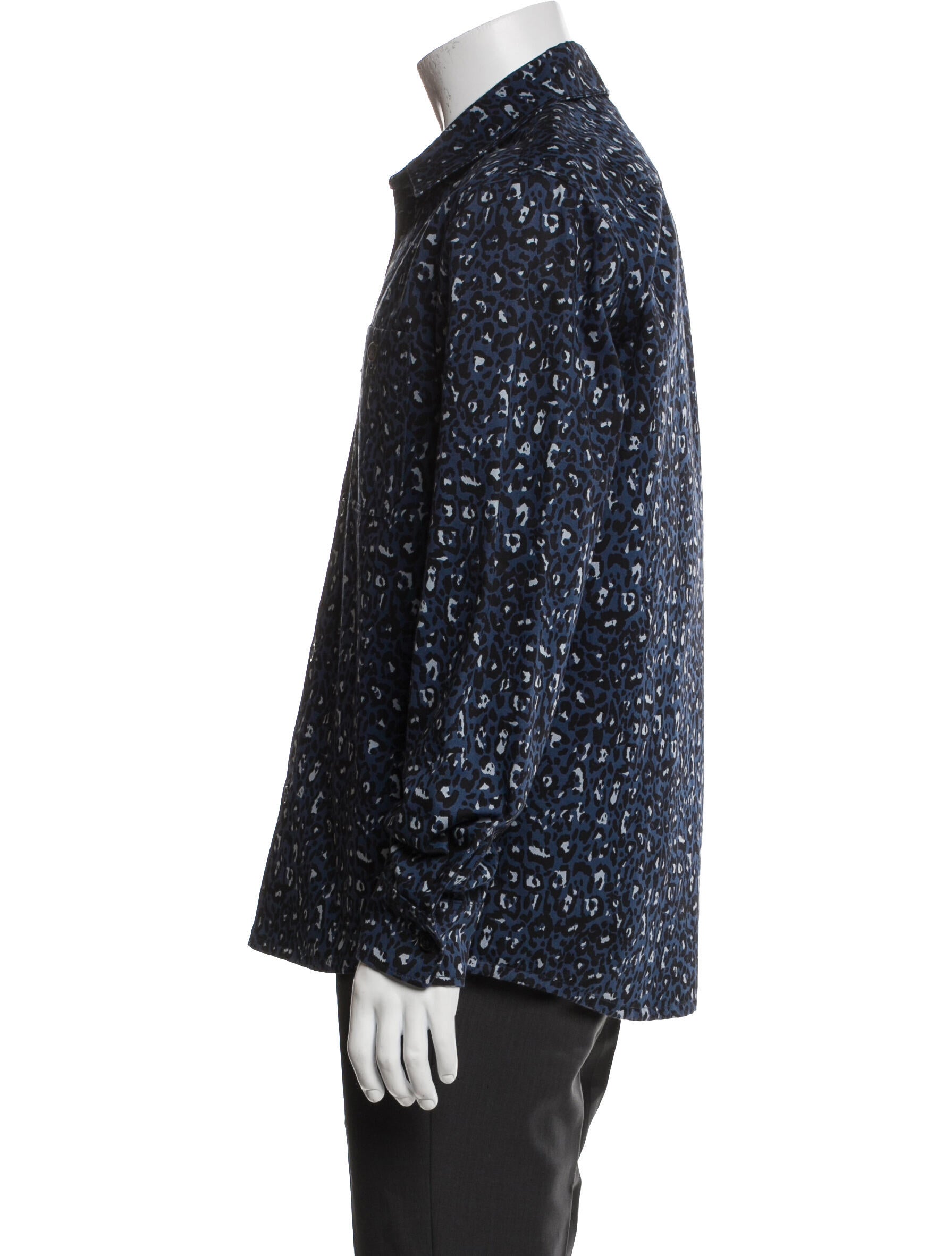 A.P.C. Animal Print Long Sleeve Shirt
