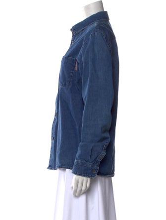 A.P.C. Long Sleeve Button-Up Top