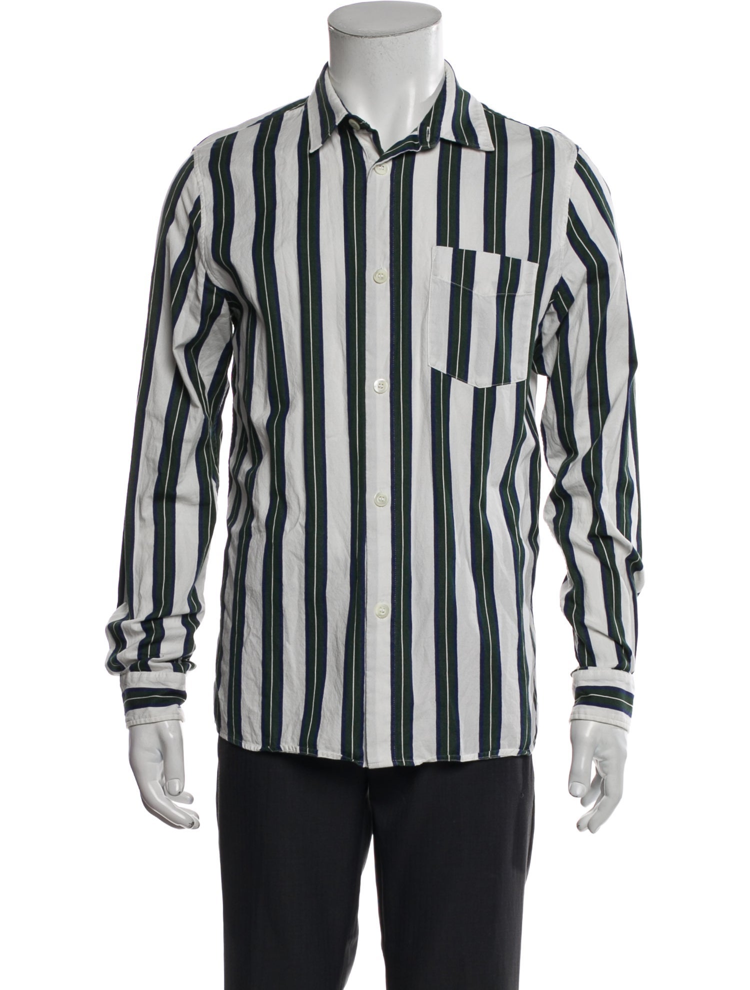 A.P.C. Striped Long Sleeve Shirt