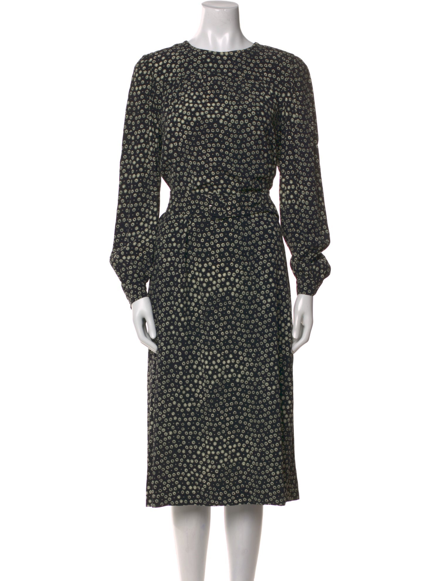 A.P.C. Polka Dot Print Knee-Length Dress